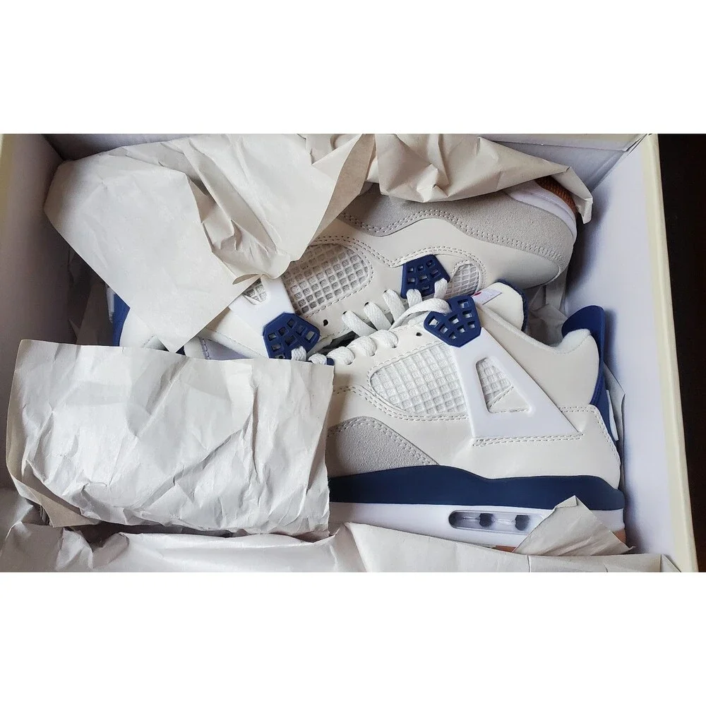 Nike SB x Air Jordan 4 Retro Navy Blue. Size 8.5
